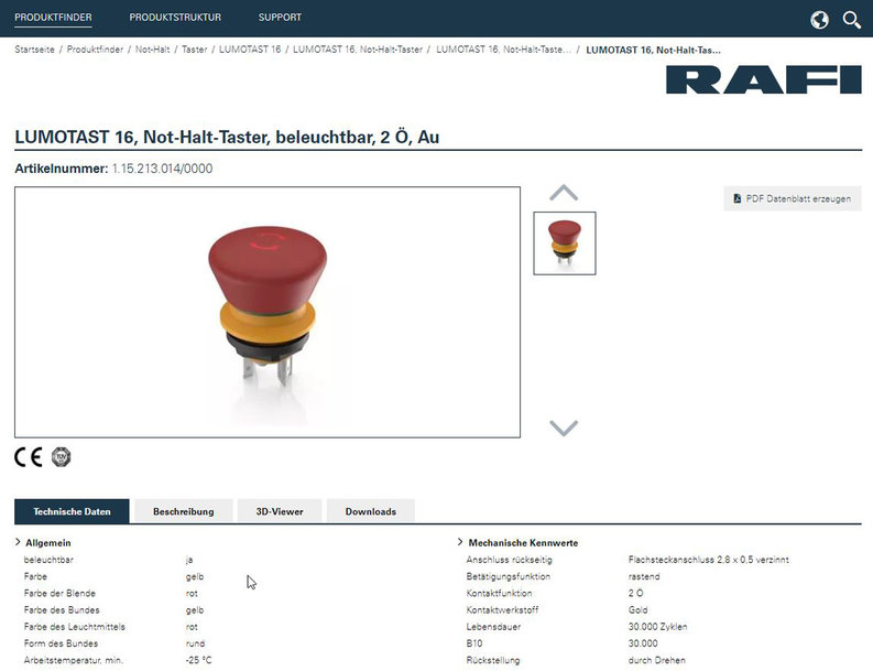 Oltre 5.000 elementi elettromeccanici: è online il nuovo catalogo elettronico di RAFI
